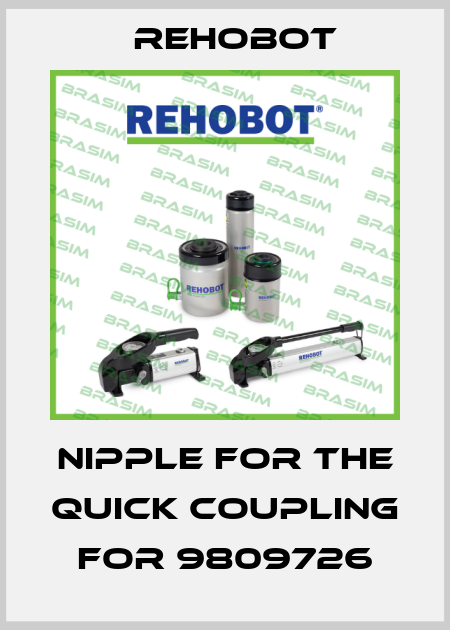 Nipple for the quick coupling for 9809726 Rehobot