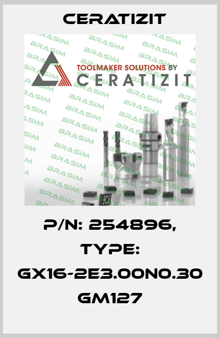 P/N: 254896, Type: GX16-2E3.00N0.30 GM127 Ceratizit