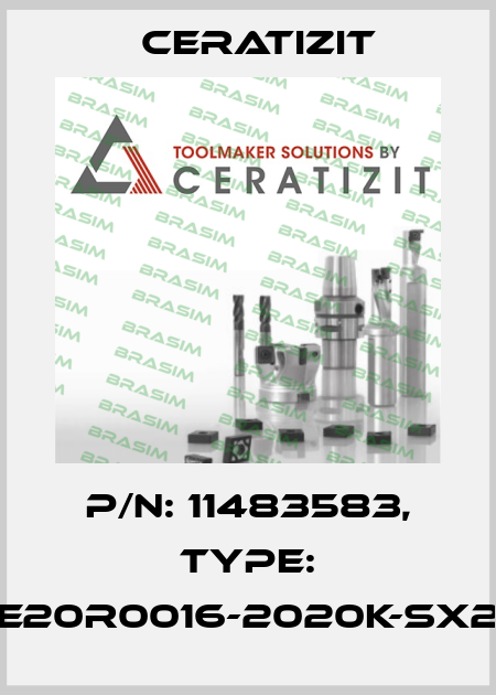 P/N: 11483583, Type: E20R0016-2020K-SX2 Ceratizit