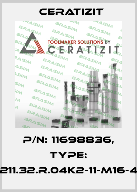 P/N: 11698836, Type: G211.32.R.04K2-11-M16-43 Ceratizit