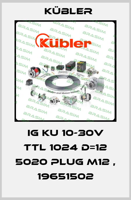 IG KU 10-30V TTL 1024 D=12 5020 PLUG M12 , 19651502 Kübler