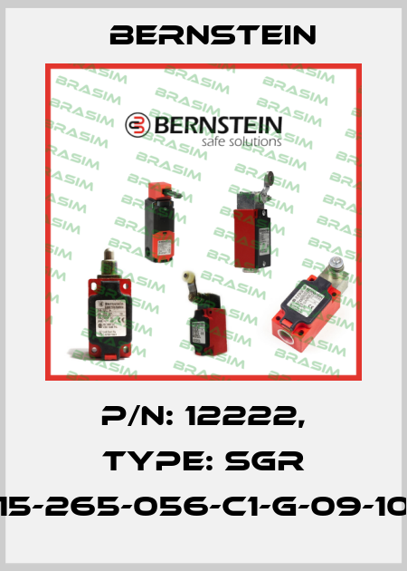 P/N: 12222, Type: SGR 15-265-056-C1-G-09-10 Bernstein