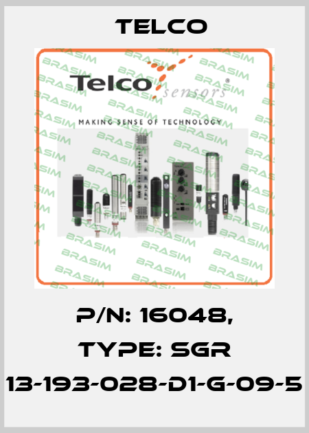 p/n: 16048, Type: SGR 13-193-028-D1-G-09-5 Telco