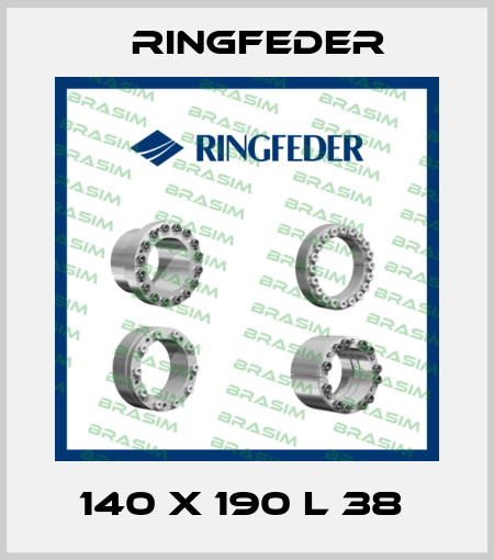 140 X 190 L 38  Ringfeder
