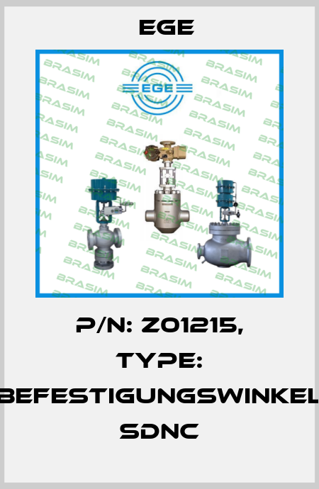 p/n: Z01215, Type: Befestigungswinkel SDNC Ege