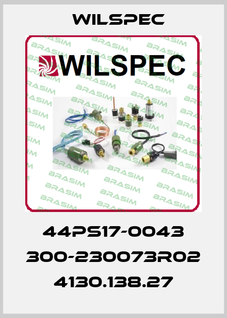 44PS17-0043 300-230073R02 4130.138.27 Wilspec