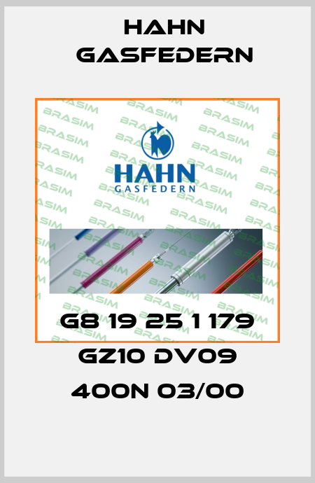 G8 19 25 1 179 GZ10 DV09 400N 03/00 Hahn Gasfedern