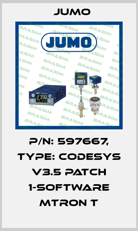 p/n: 597667, Type: CODESYS V3.5 Patch 1-Software mTRON T Jumo
