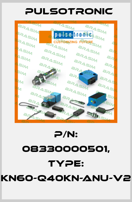p/n: 08330000501, Type: KN60-Q40KN-ANU-V2 Pulsotronic