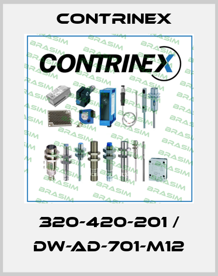 320-420-201 / DW-AD-701-M12 Contrinex
