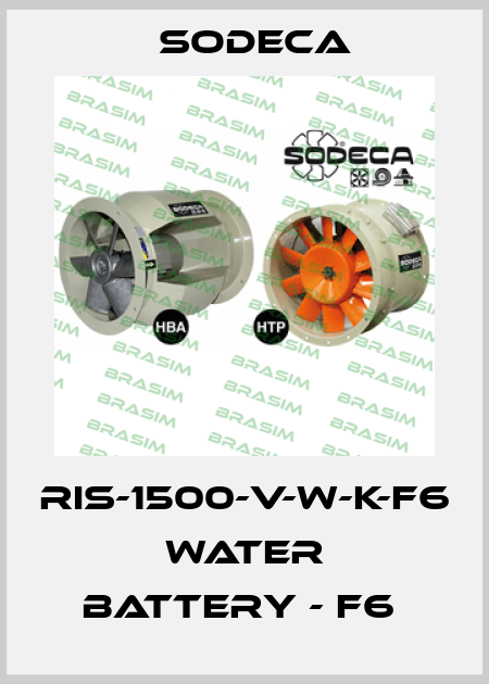RIS-1500-V-W-K-F6  WATER BATTERY - F6  Sodeca