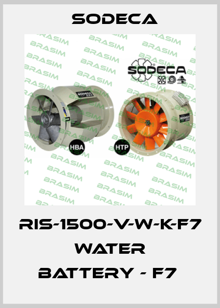 RIS-1500-V-W-K-F7  WATER BATTERY - F7  Sodeca