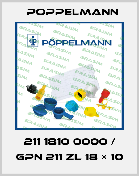 211 1810 0000 / GPN 211 ZL 18 × 10 Poppelmann