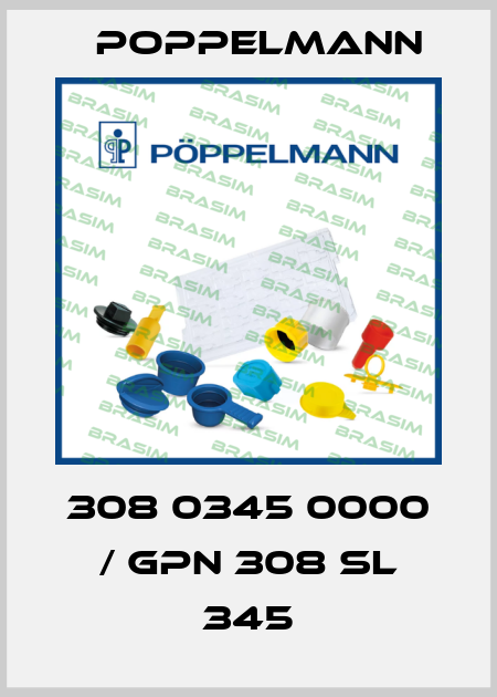 308 0345 0000 / GPN 308 SL 345 Poppelmann