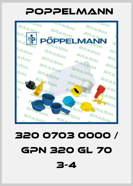 320 0703 0000 / GPN 320 GL 70 3-4 Poppelmann