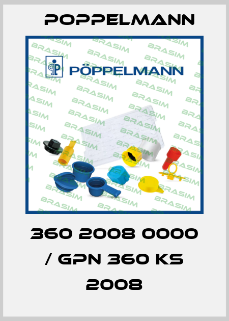 360 2008 0000 / GPN 360 KS 2008 Poppelmann