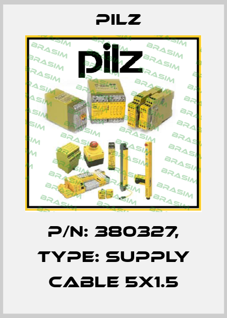 p/n: 380327, Type: Supply cable 5x1.5 Pilz