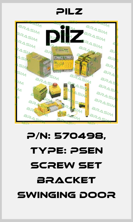 p/n: 570498, Type: PSEN screw set bracket swinging door Pilz
