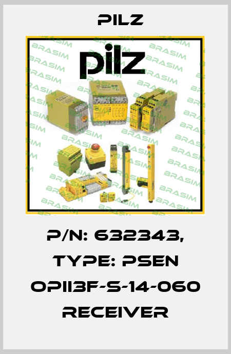 p/n: 632343, Type: PSEN opII3F-s-14-060 receiver Pilz