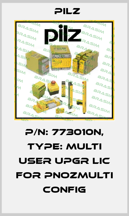 p/n: 773010N, Type: Multi User Upgr Lic for PNOZmulti Config Pilz