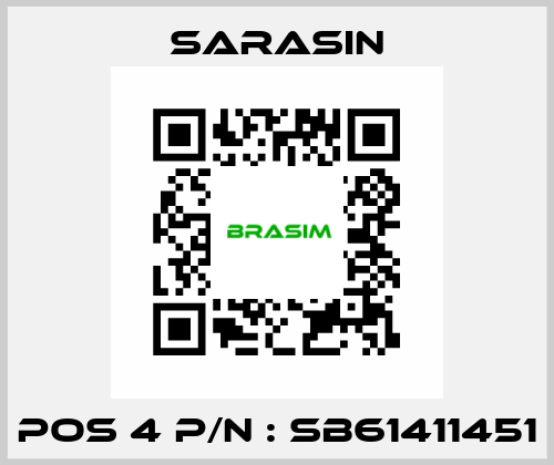 POS 4 P/N : SB61411451 Sarasin
