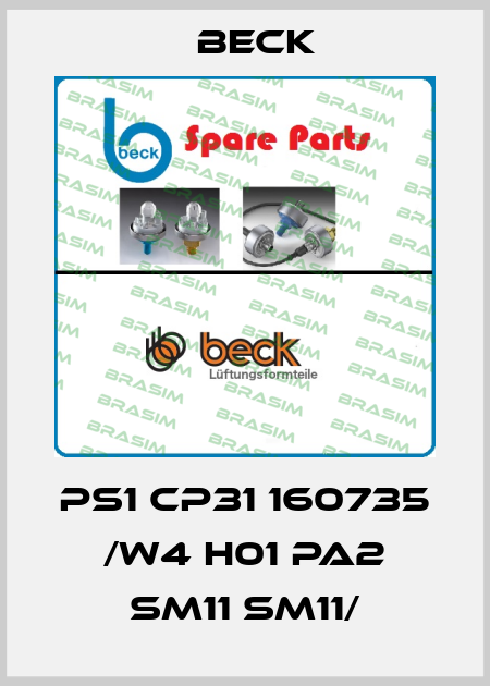 PS1 CP31 160735 /W4 H01 PA2 SM11 SM11/ Beck