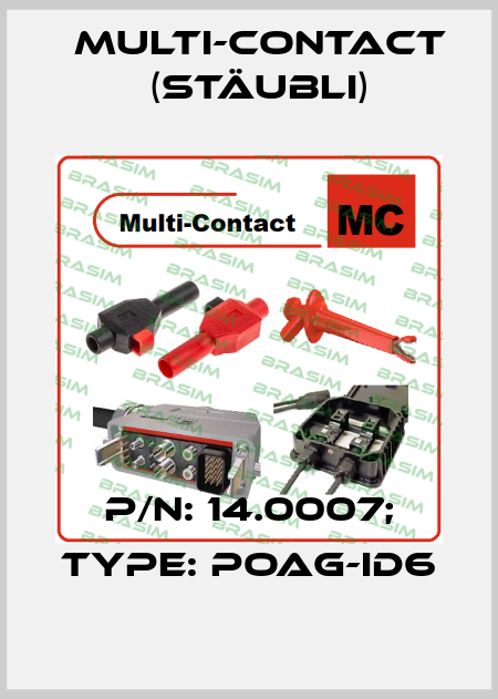 p/n: 14.0007; Type: POAG-ID6 Multi-Contact (Stäubli)