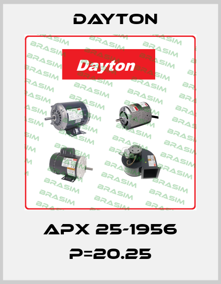 APX 25-1956 P=20.25 DAYTON