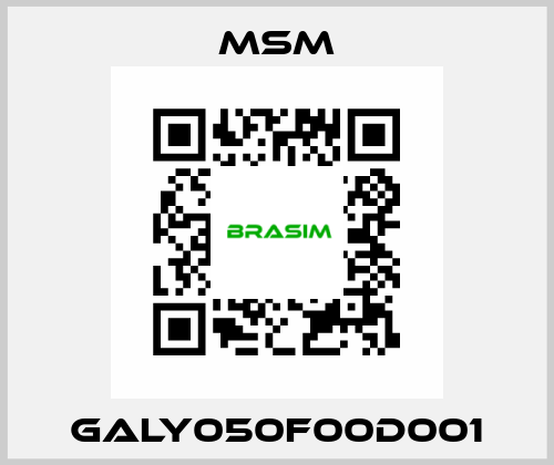 GALY050F00D001 MSM