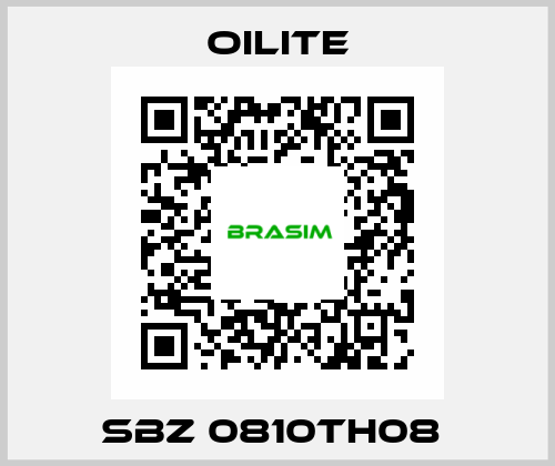 SBZ 0810TH08  Oilite