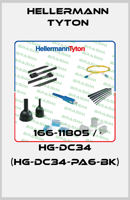 166-11805 / HG-DC34 (HG-DC34-PA6-BK) Hellermann Tyton