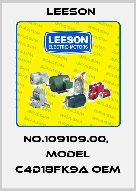 No.109109.00,  Model C4D18FK9A OEM Leeson
