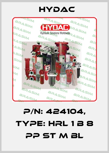 p/n: 424104, Type: HRL 1 B 8 PP ST M BL Hydac