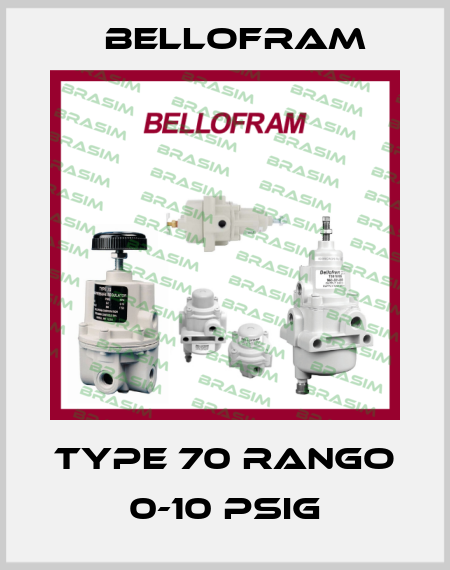 TYPE 70 Rango 0-10 psig Bellofram