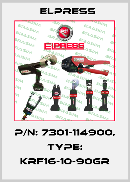 p/n: 7301-114900, Type: KRF16-10-90GR Elpress