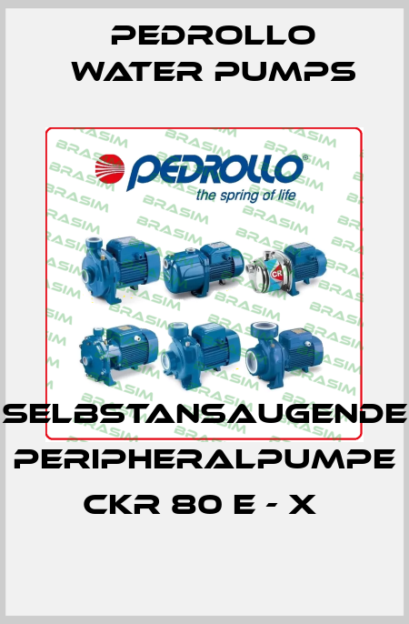 SELBSTANSAUGENDE PERIPHERALPUMPE  CKR 80 E - X  Pedrollo Water Pumps