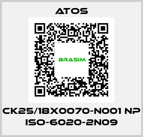 CK25/18X0070-N001 NP ISO-6020-2N09 Atos