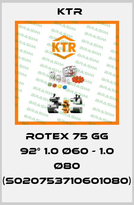 ROTEX 75 GG 92° 1.0 Ø60 - 1.0 Ø80 (S020753710601080) KTR
