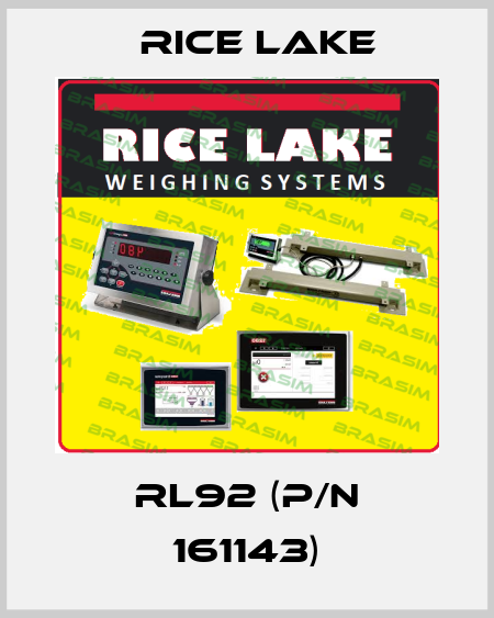 RL92 (P/N 161143) Rice Lake