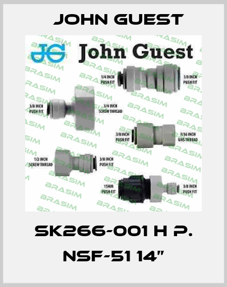 SK266-001 H P. NSF-51 14” John Guest