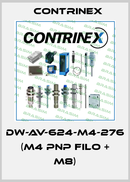 DW-AV-624-M4-276 (M4 PNP FILO + M8) Contrinex