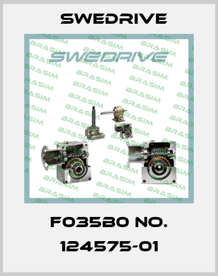 F035B0 No. 124575-01 Swedrive