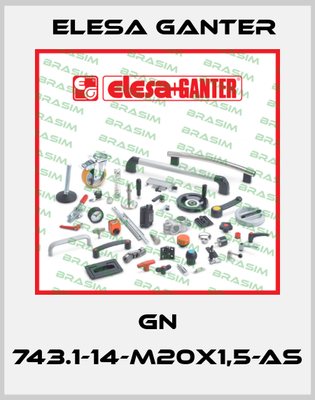 GN 743.1-14-M20x1,5-AS Elesa Ganter