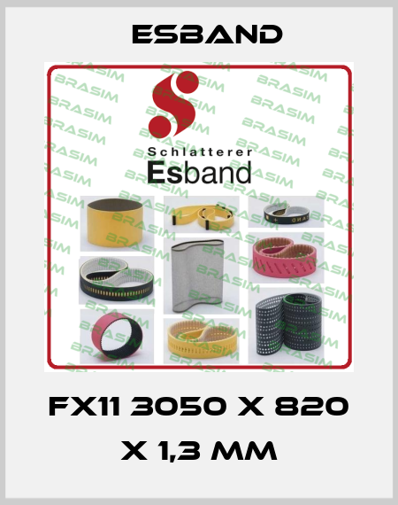 FX11 3050 x 820 x 1,3 mm Esband