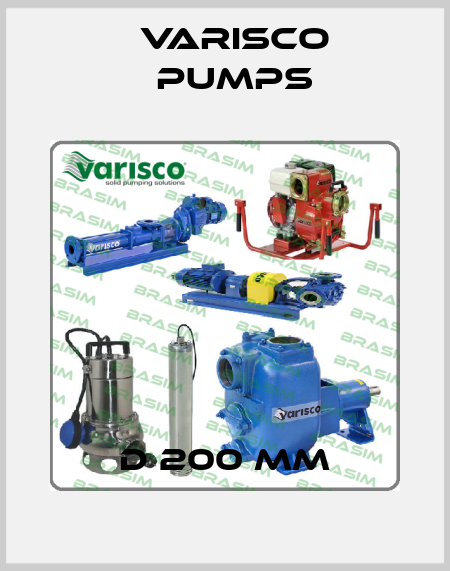 D 200 mm Varisco pumps