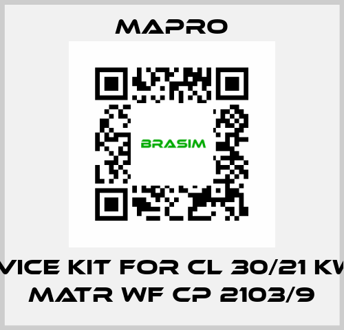 Service kit for CL 30/21 KW 5,5 MATR WF CP 2103/9 Mapro