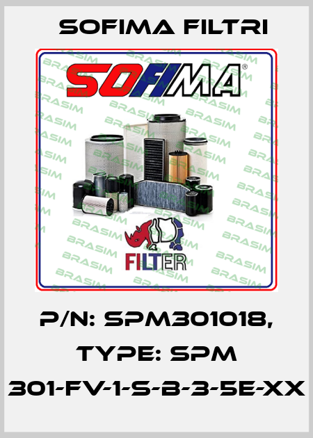 P/N: SPM301018, Type: SPM 301-FV-1-S-B-3-5E-XX Sofima Filtri