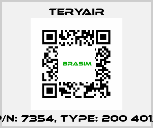 P/N: 7354, Type: 200 4013 TERYAIR