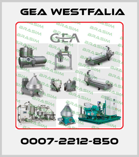 0007-2212-850 Gea Westfalia