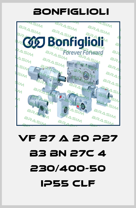 VF 27 A 20 P27 B3 BN 27C 4 230/400-50 IP55 CLF Bonfiglioli